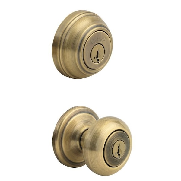 Clear Pack Combo Juno Entry W/ Single Cylinder Deadbolt SmartKey W/ 6AL Latch and RCS Strike KA4
